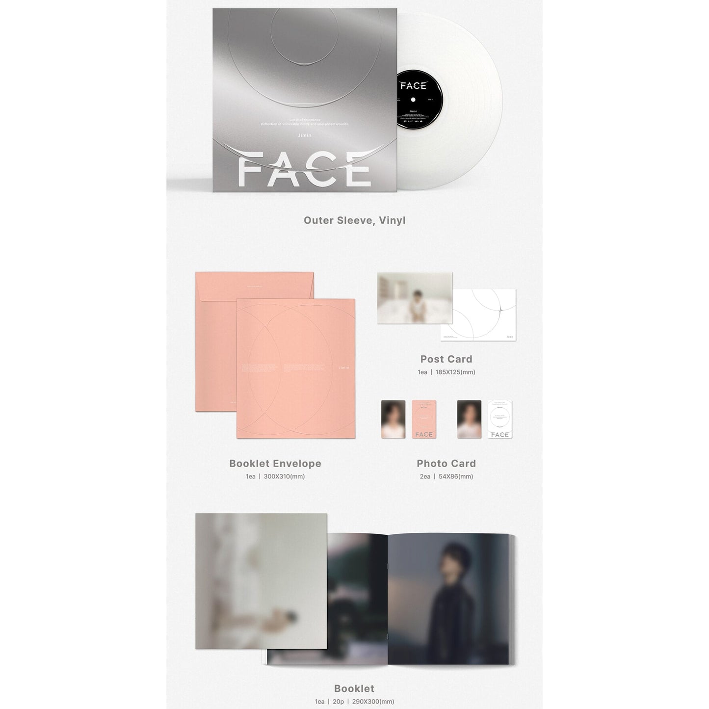 BTS Jimin - FACE : 1st Solo Album (LP)